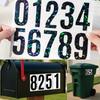 3 Inch Black Gorgeous Number Stickers Black Flash Easy To Recognize Mailbox House Number Classification Stickers 5 Sheets
