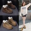 Thick-soled Snow Boots, New High-top Shoes with Fleece Cotton, Casual Dad Shoes for Women