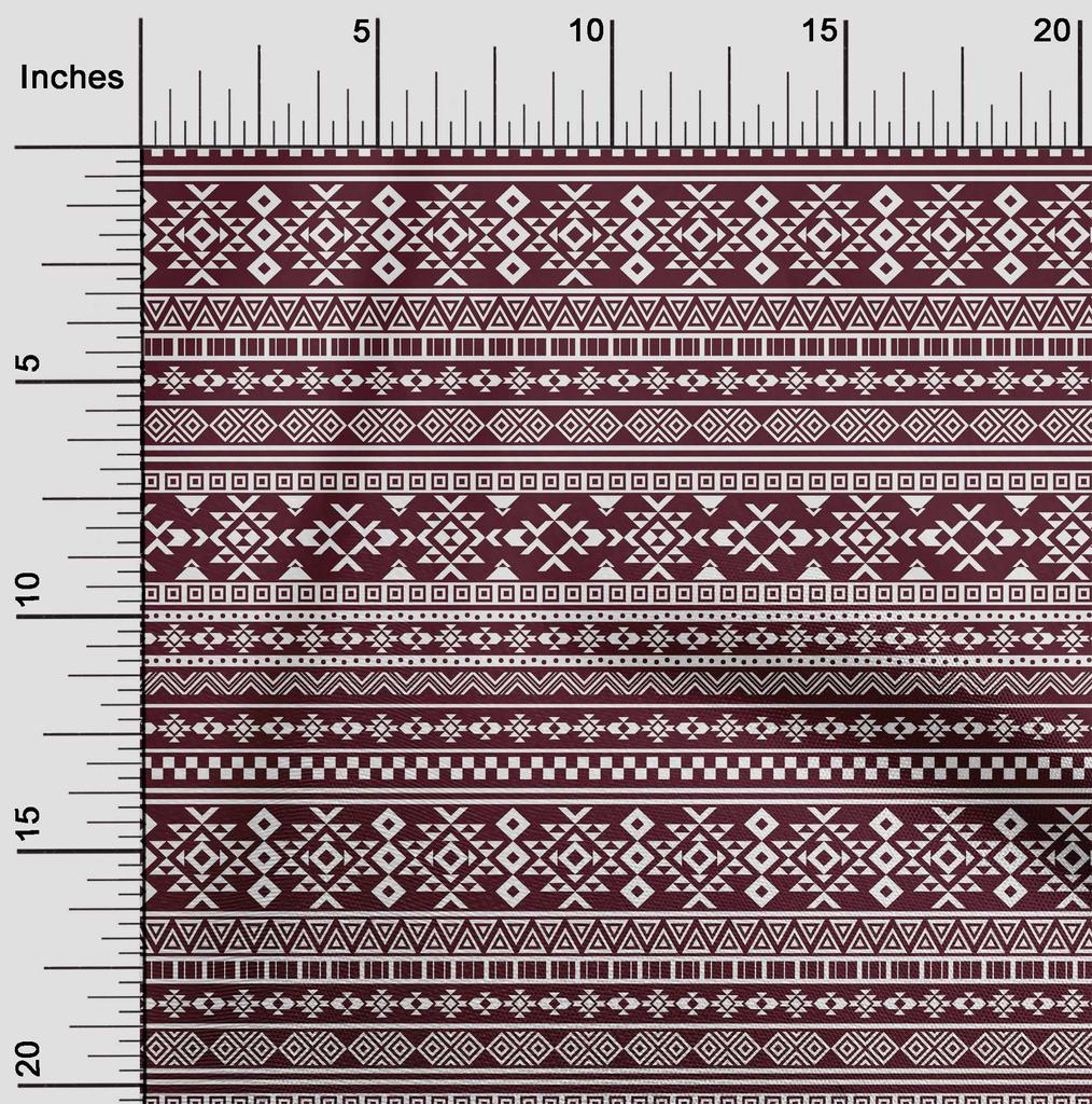 oneOone Bavlněný Flex Hnědý Látka Geometrický Kmenový Šicí Látka Na Metráž Potisk DIY Oblečení Šicí Potřeby 40 Palců