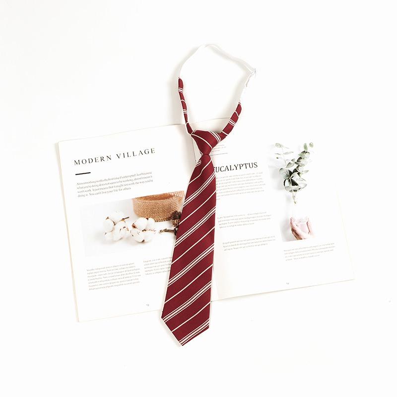 Graduation Photo Burgundy Bow Tie for Women & Men - Japanese JK Academy Style