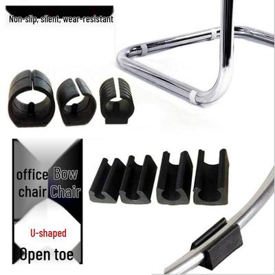 U-Shaped Plastic Clamp for Office Chair Foot Pads