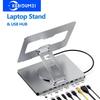 Foldable Laptop Stand with USB Hub Card Reader RJ45 Universal Bracket Holder 360° Rotatable Universal Bracket Holder