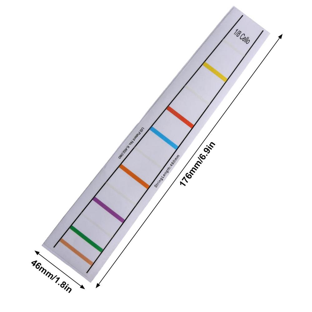 Cello Fret Finger Sticker Adhesive Fret Board Label Finger Sticker For Cello Practice Training Beginners Cello Finger Guides