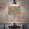 1-Pack Aged Vintage Wall Sign, 20×30cm and 30×40cm, Rustic Metal Decoration for Lounge, Pub or Kitchen