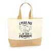 I Can't I'm a Cheesemonger I Can't Minimalist Bag | Cotton Tote Bag with Jute Bottom 18 L 48 × 37 × 13 Cm | Market Shopping Beach