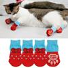4Pcs/set New Cats Shoe Pet Supplies Puppy Boots Dog Shoes Anti-Slip Knitted Socks