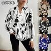 Women's Fashion Casual Long Sleeve V Neck Blouses & Shirts