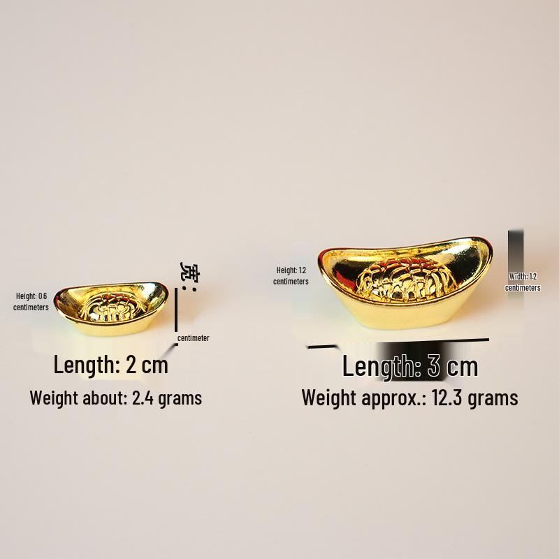 

Миниатюрный серебряный слиток из сплава - Креативное украшение для стола Small Alloy Ingot 2cm