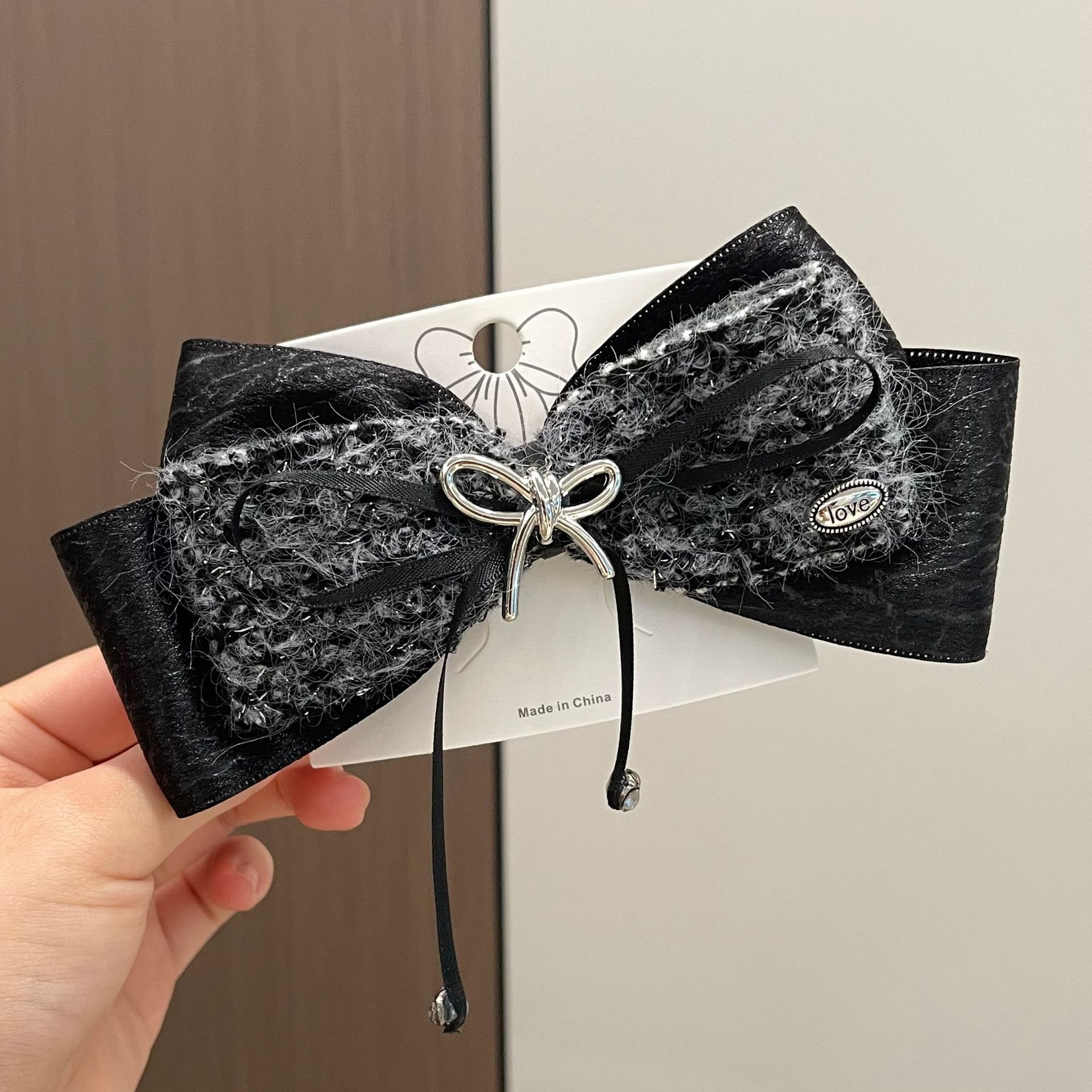 

Korean Fabric Bow Hair Clips for Women Spring Clamp Ponytail Clips Barrettes Headwear Fashion Girls Hair Accessories