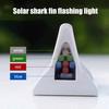 Solar Shark Fins Antenna Light for Car Roof Top LED Warning Lamp with Magnetic Mount Waterproof Auto Tail Decorative Night Safety Light for Cars