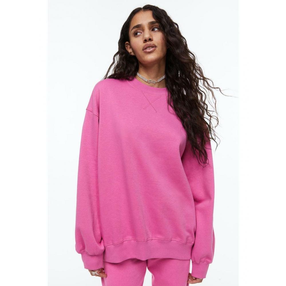 

H&M Oversized Sweatshirt Pink 0994088014