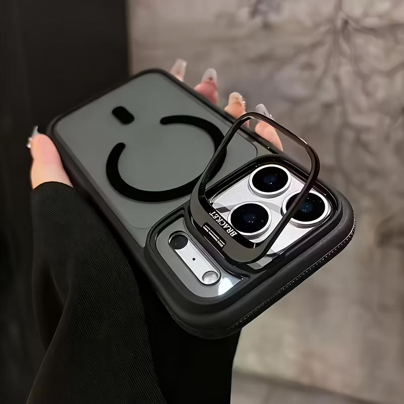 Matte for Lens Holder Stand Phone Case for For Iphone Air 17 13 12 11 Pro Max 16 15 14 Plus Bumper Shockproof Cover