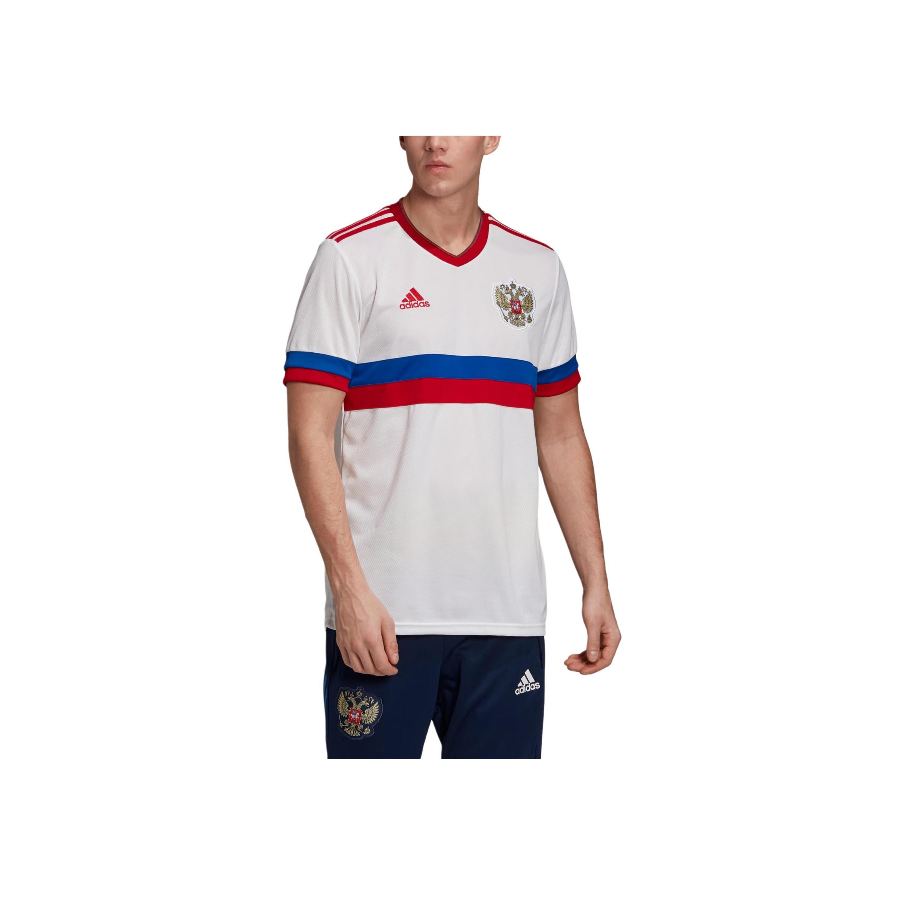 

Nike Россия Гостевая Футболка Удобная Футболка с Коротким Рукавом Мужские Джерси Белая GQ1195 M