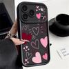 Shockproof Phone Case For iPhone 17 Pro Max Case iPhone 16 15 14 13 Pro Max 11 17e 16e Love Hearts Print Soft Silicone Bumper Cover