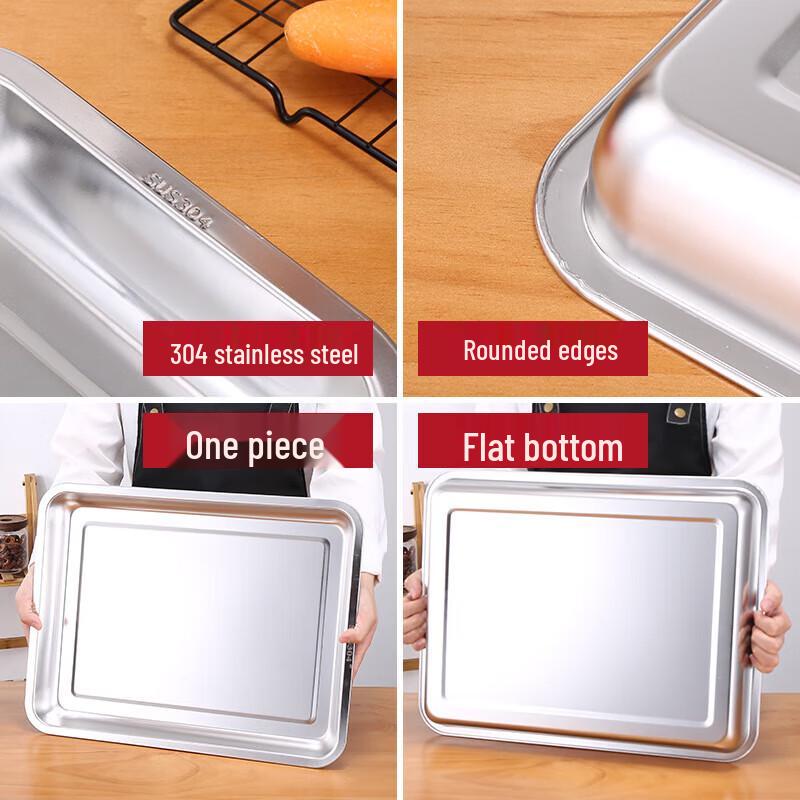 304 Stainless Steel Square Serving Tray