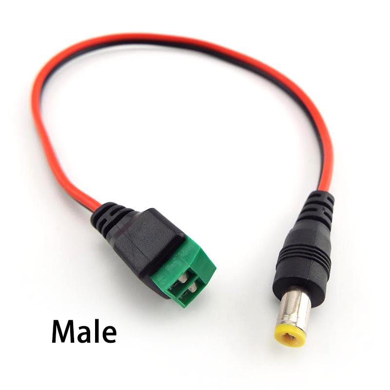 12V DC Male Female Plug Connector Extend Cable Wire for LED Light Strip CCTV Camera Accessories 5.5*2.1mm