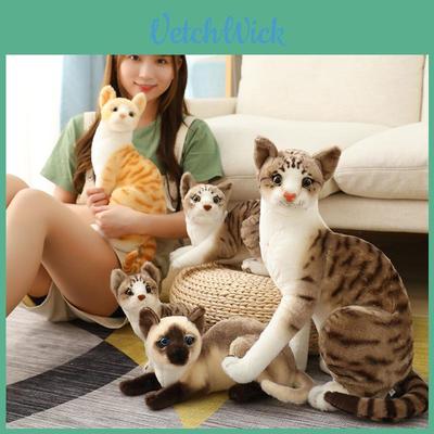 Adorable Cat Plush Toy For Kids Educational Gift Perfect For Home And Zoo Decor