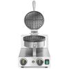 Single Round Waffle Maker for Belgian Waffles, Teflon, Diameter 190 - Hendi 212172