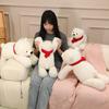 Cute Scarf Polar Bear Creative Plush Toys Red Scarf Bear Doll Sleeping Pillow Funny Doll For Kids Boys Girls Room Decoration