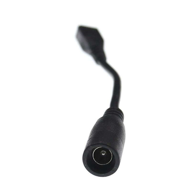 DC5.5 x 2.1mm Female Jack to Micro USB Male Plugs Power Connector Adapter Cable Extension Cord Support up to 5V3A 15W