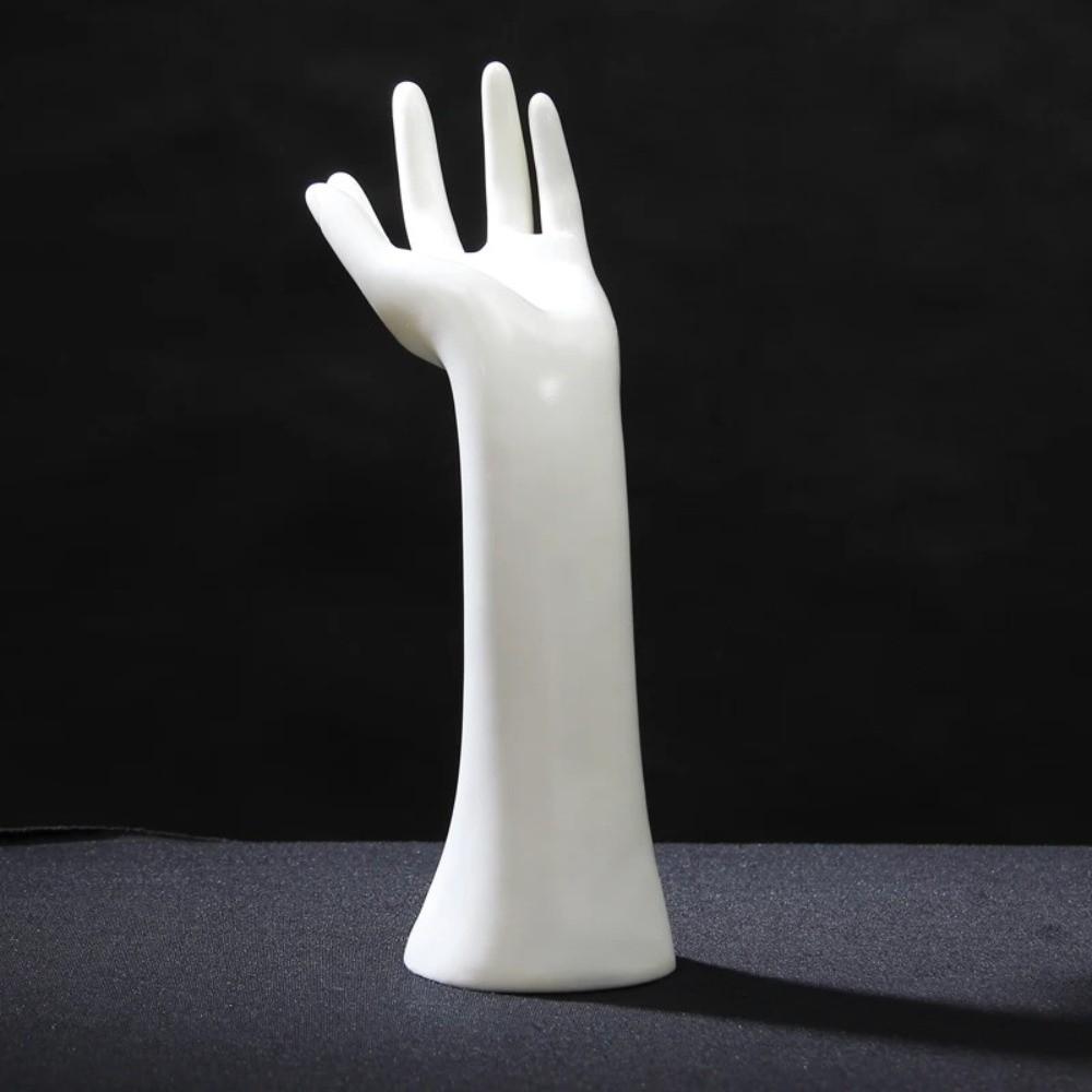 Elegant 29cm Mannequin Hand PVC Realistic Ring Display Stand 3 Color Jewelry Display Stand