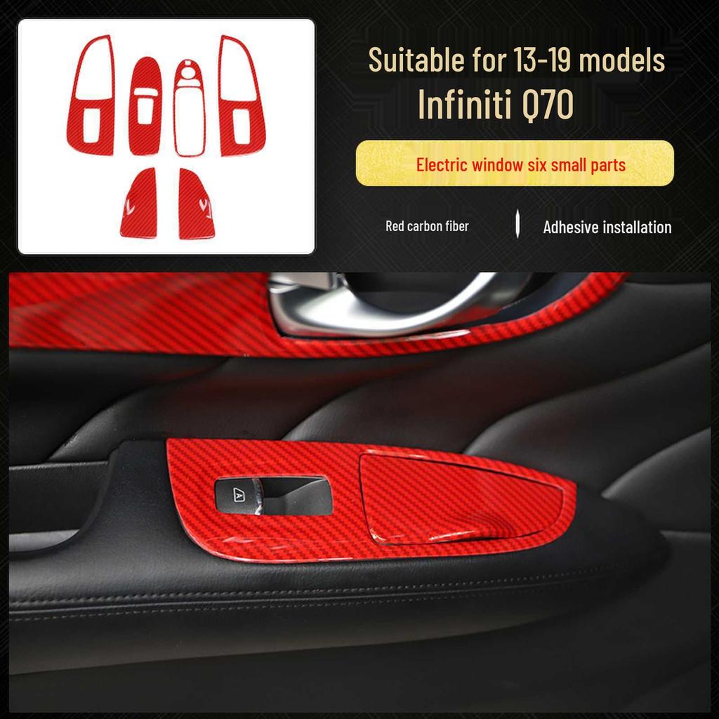 Infiniti Q70 Carbon Fiber Interior Modification: Shift Lever, Navigation, Door Trim