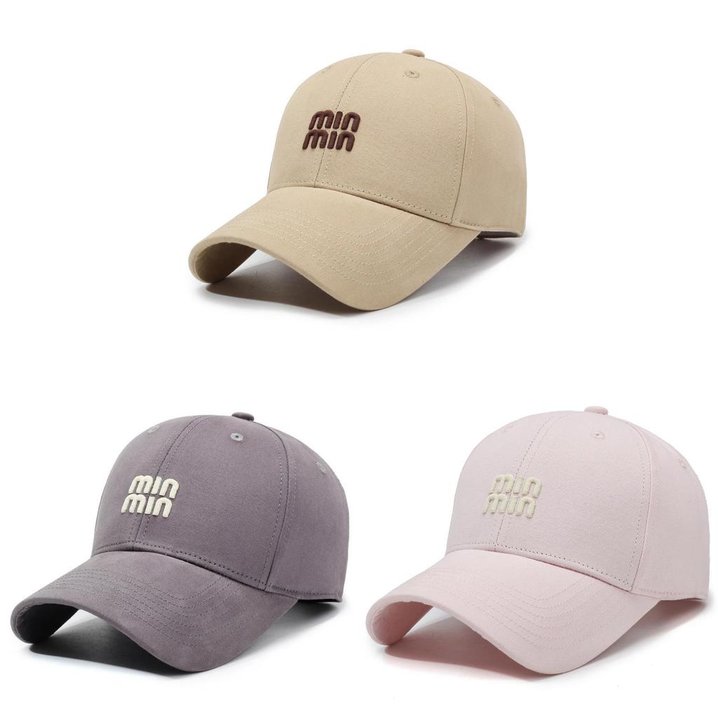 Spring Autumn Cotton Baseball Cap With Embroidered Letters For Casual Outdoor Sun Protection
