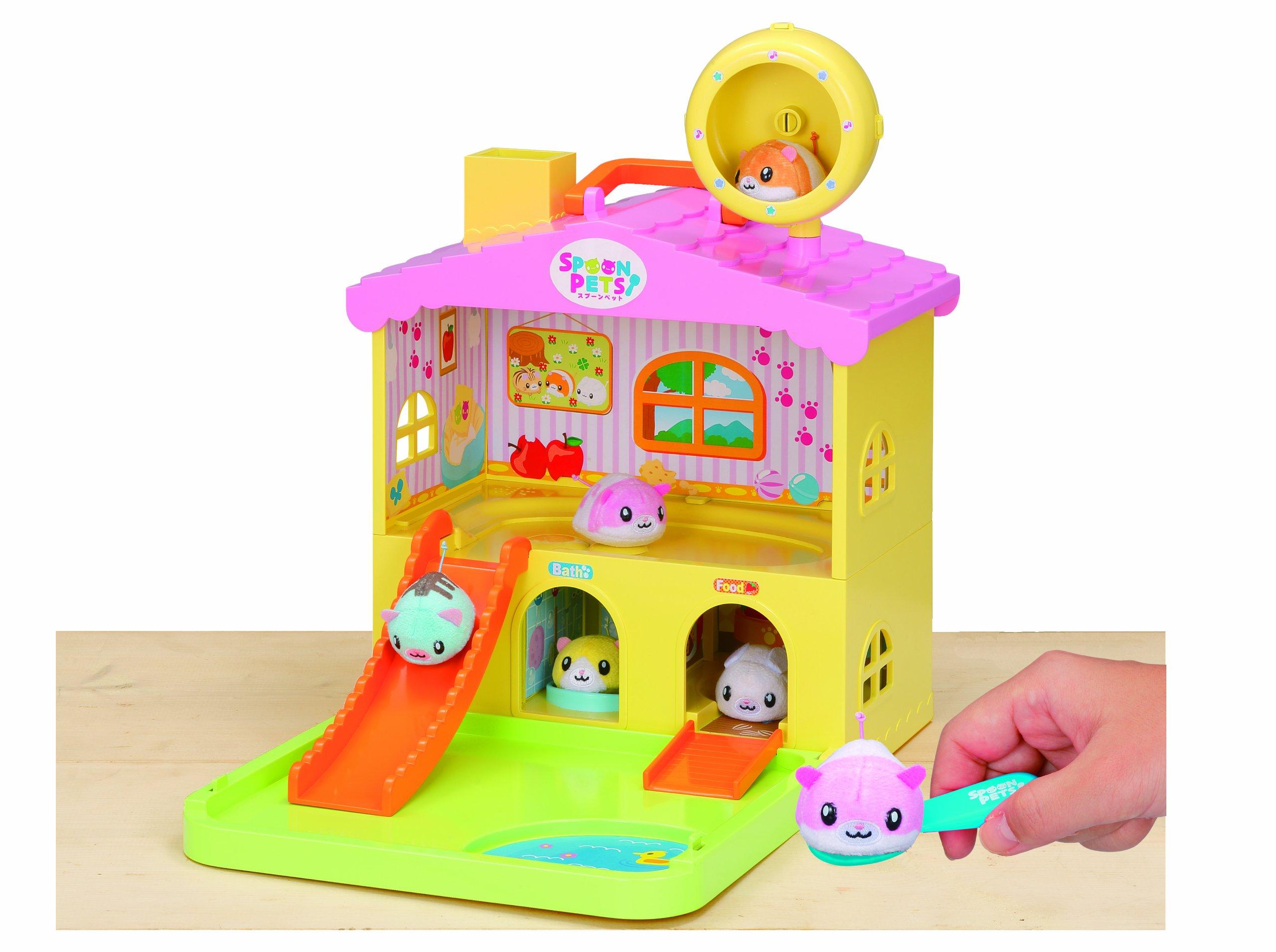 

SPOON PETS Ложка для домашних животных, зачерпывайте и вращайте, общайтесь с питомцами в домике