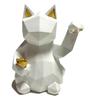 Natura Style Maneki-neko (Lucky Cat) Figurine, Stylish Nordic Style Decor (Small, White)
