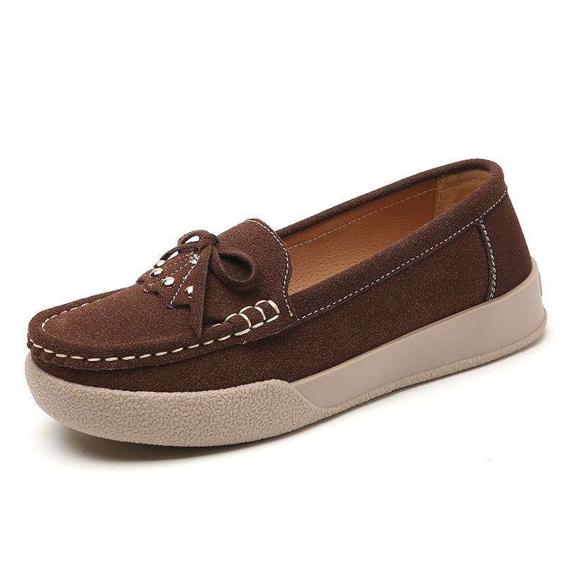 Femmes mocassins Penny mocassins décontracté blanc infirmière chaussures pois doux appartements noir conduite chaussures de marche pour les femmes