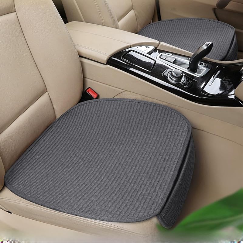 3PCS Car Seat Covers Cushion Pad Breathable Anti Slip Auto Seat Protector Pad With Storage Pocket Universal Fit For Most Automotive, Truck, SUV, And