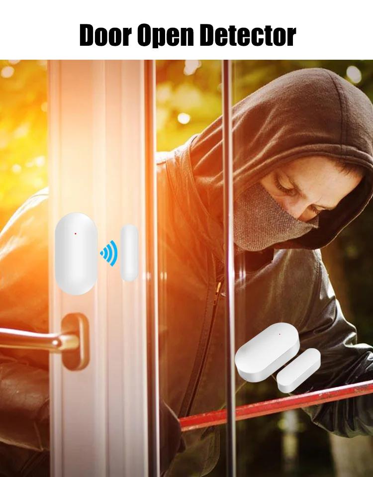 Smart Home Security System 433MHz GSM Wireless Door Window Sensor with 100m Detection and Alarm