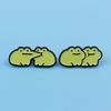 Cute Frogs Enamel Pin Cartoon Animals Pin Badge On Backpack Women's Brooch Lapel Pins Costume Accessories Fashion Jewelry Gifts