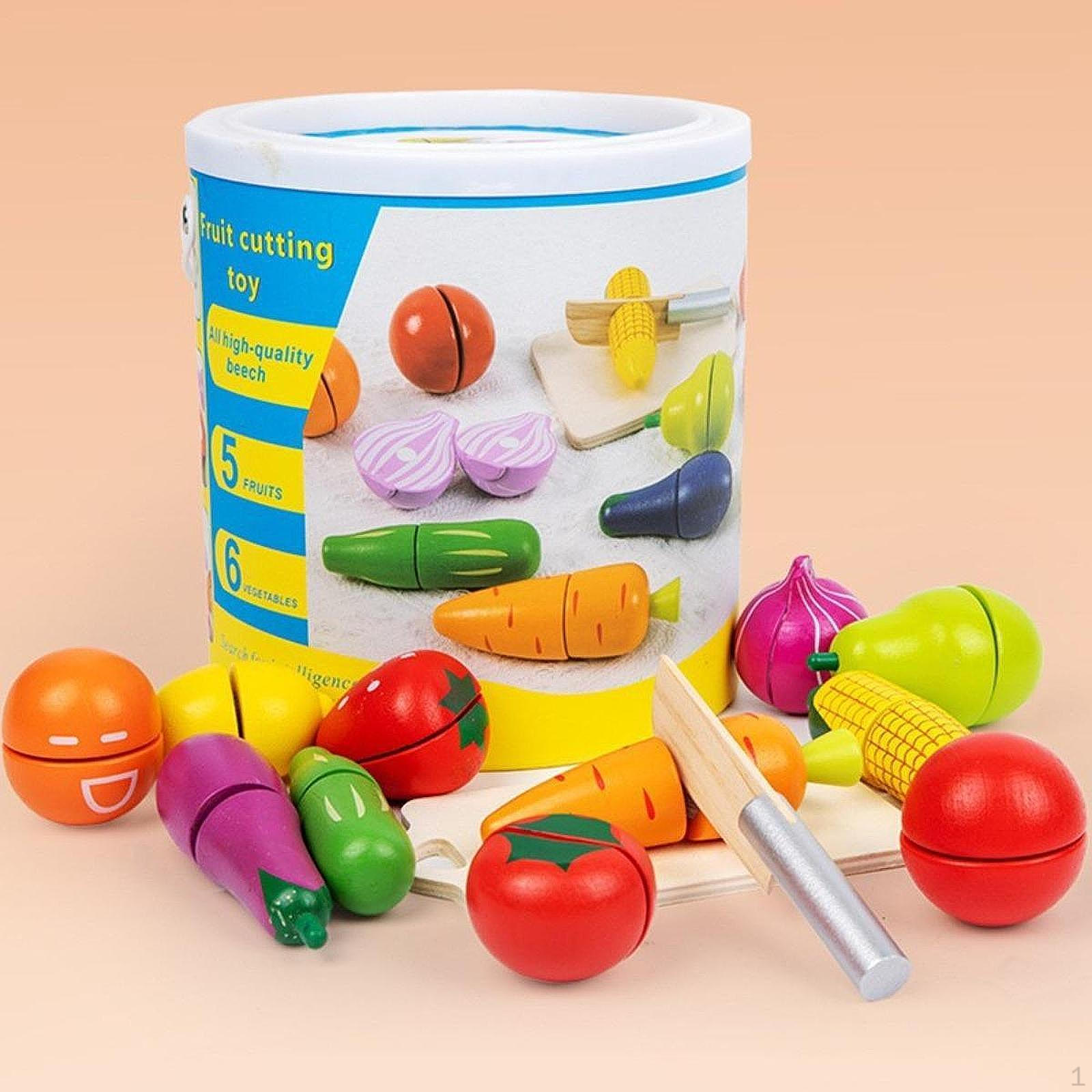 

Игрушечная нарезка фруктов и овощей, кухонный набор для ролевых игр с едой, игровой аксессуар для мальчика и девочки mixed