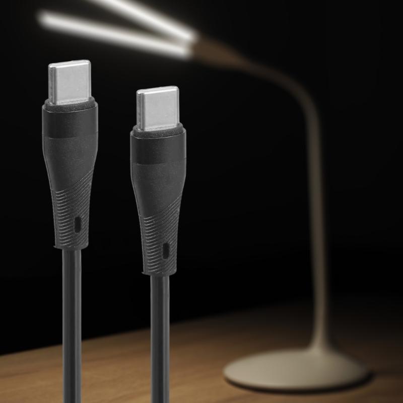 Type C To Type C 100W Collapsible  Data Cable Fast Speed Charge Cord Supports 480Mbps Transfer for Various Type C Gadgets
