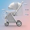 Convertible Lightweight Baby Stroller: High Landscape, Foldable, Shock-Absorbing for Sitting or Lying