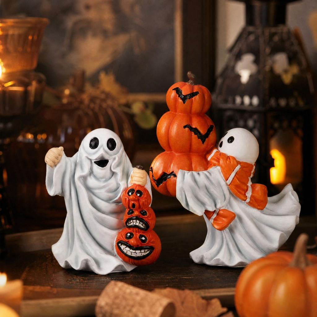 Halloween Resin Figurine for Home Decor and Tabletop Display