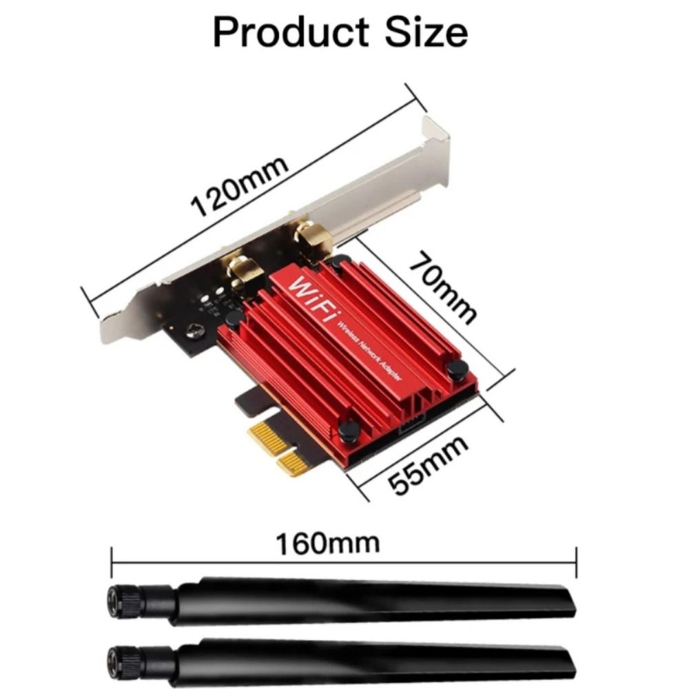 Dual Band PCIE WiFi Adapter WiFi 5 USB Wifi Adapter  for Computer/Phone/Tablet