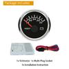 ELING Newest Waterproof Universal 52mm (2") Voltmeter Volt Gauge Meter  with Red Backlight for Car Boat Yacht Truck