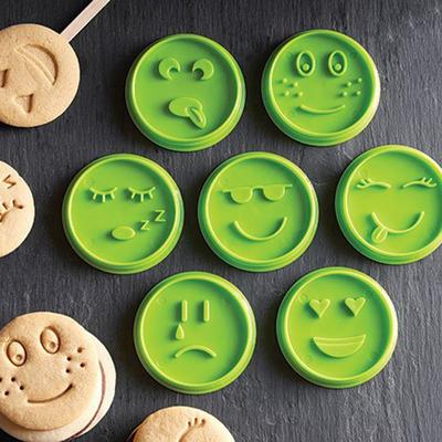 7 sztuk/zestaw Smiley foremka do herbatników ciasto dekorowanie narzędzia tłoczenie foremki do ciastek DIY uśmiechnięta twarz foremka do ciastek zestaw