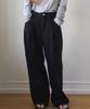 Heint Pintuck Wide Balloon Denim Pants 2Col_Black