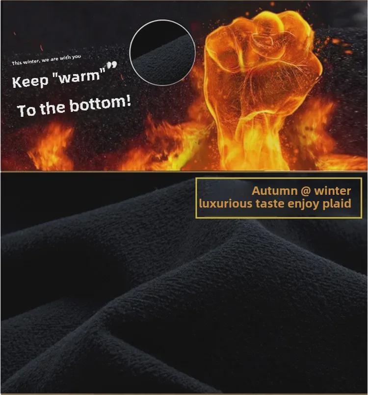 Herren Trendiger Plüsch Overall Lässige Lockere Gerade Hose - Warme und Modische Oberbekleidung