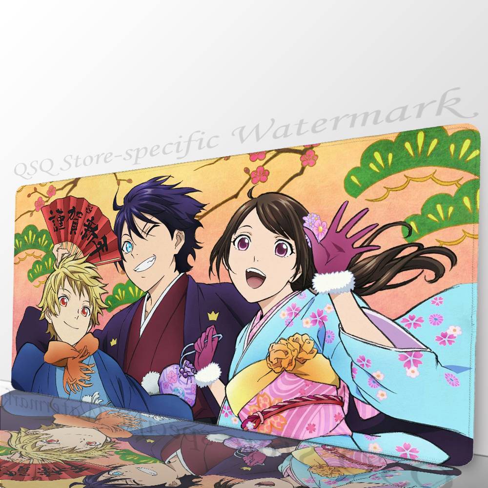Anime N-Noragami Mousepad Non-slip Suitable For Office Computers Laptops E-sports Game Desk Mats XXL Keyboard