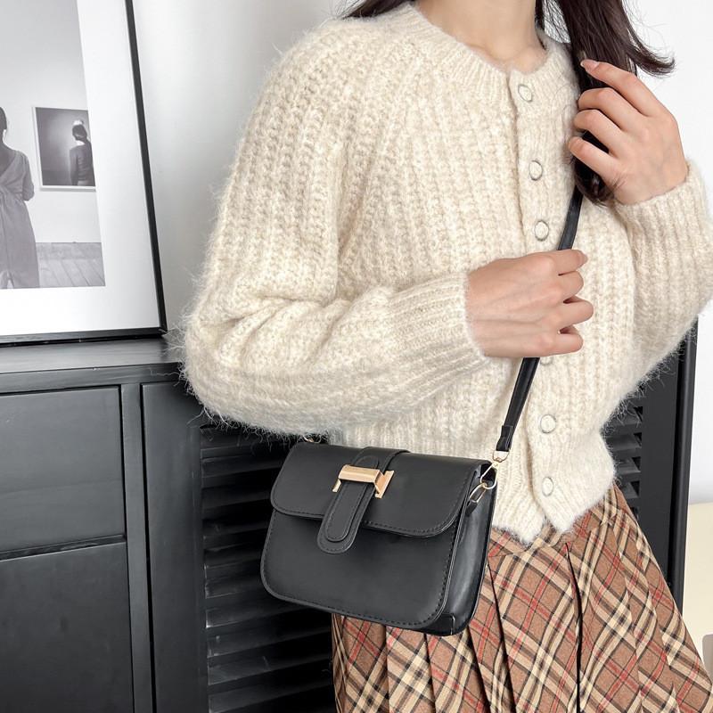Fashionable Vintage Small Shoulder Bag For Women Stylish Pu Retro Crossbody Handbag