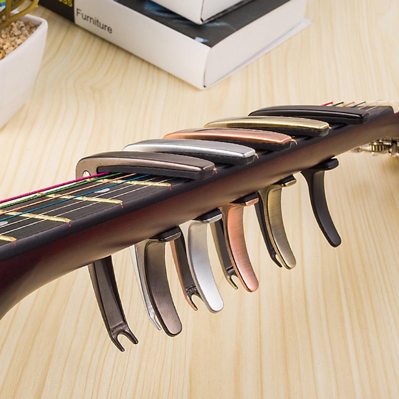 Aluminium Alloy Metal New Guitar Capo Quick Change Clamp Key Acoustic Classic Guitar Capo for Tone Adjusting Guitar Accessories