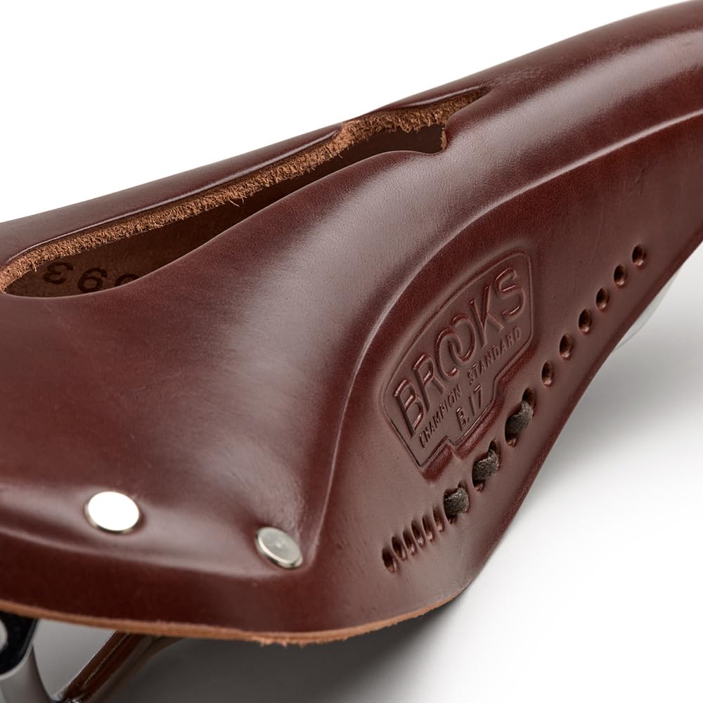 BROOKS Leather saddle Traditional classic model with perforated holes B17 IMPERIAL CHROME A.BROWN