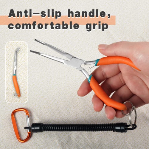 LEONTOOL Needle Remover Pliers, Bent-Type, Mini Bent-Nose Pliers with Bent Handles, Ultra-Fine Tweezers, Bent-Nose Lead Pliers, Fishing Pliers, Miniat