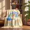 Derpy Tiger Custom Flannel Blankets Soft Warm Cozy Throws for Home Decor Holiday Gifts