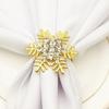 6pcs/pack Silver Gold Snowflakes Shape Napkin Rings -encrusted Towel Ring  Home