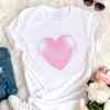 Women Graphic Tees Kawaii Printing Fashion White Cloth Casual 90S Creative Short Sleeve Tshirts Summer Basic Female Trend Style